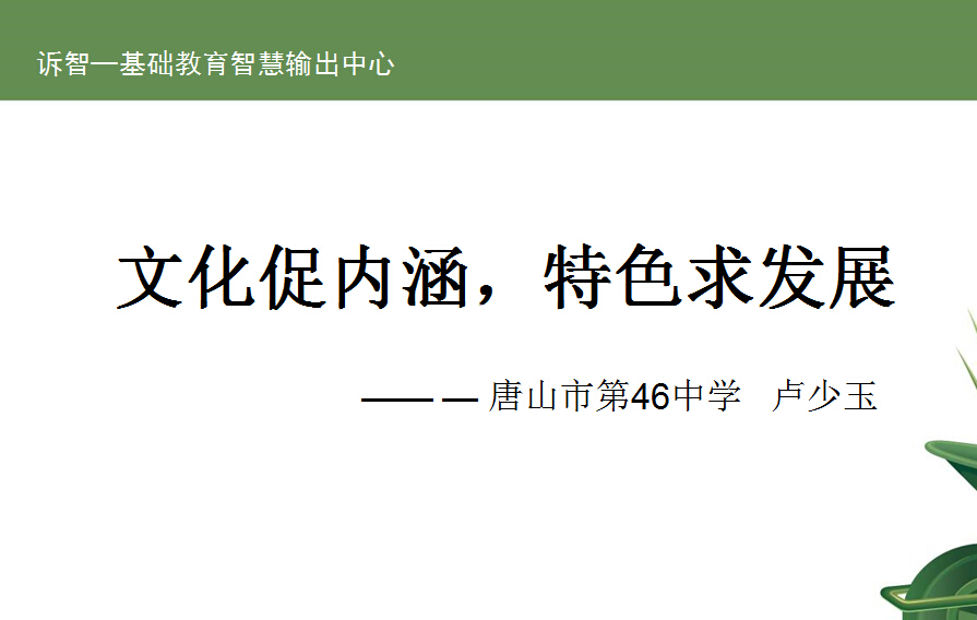 校园文化-文化促内涵_特学校文化之色求发展_卢少玉(诉智内参)